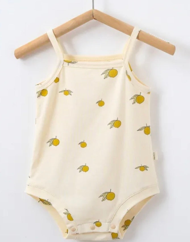 Tank top lemon strap onesie