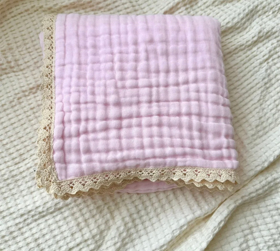 pink boho blankey