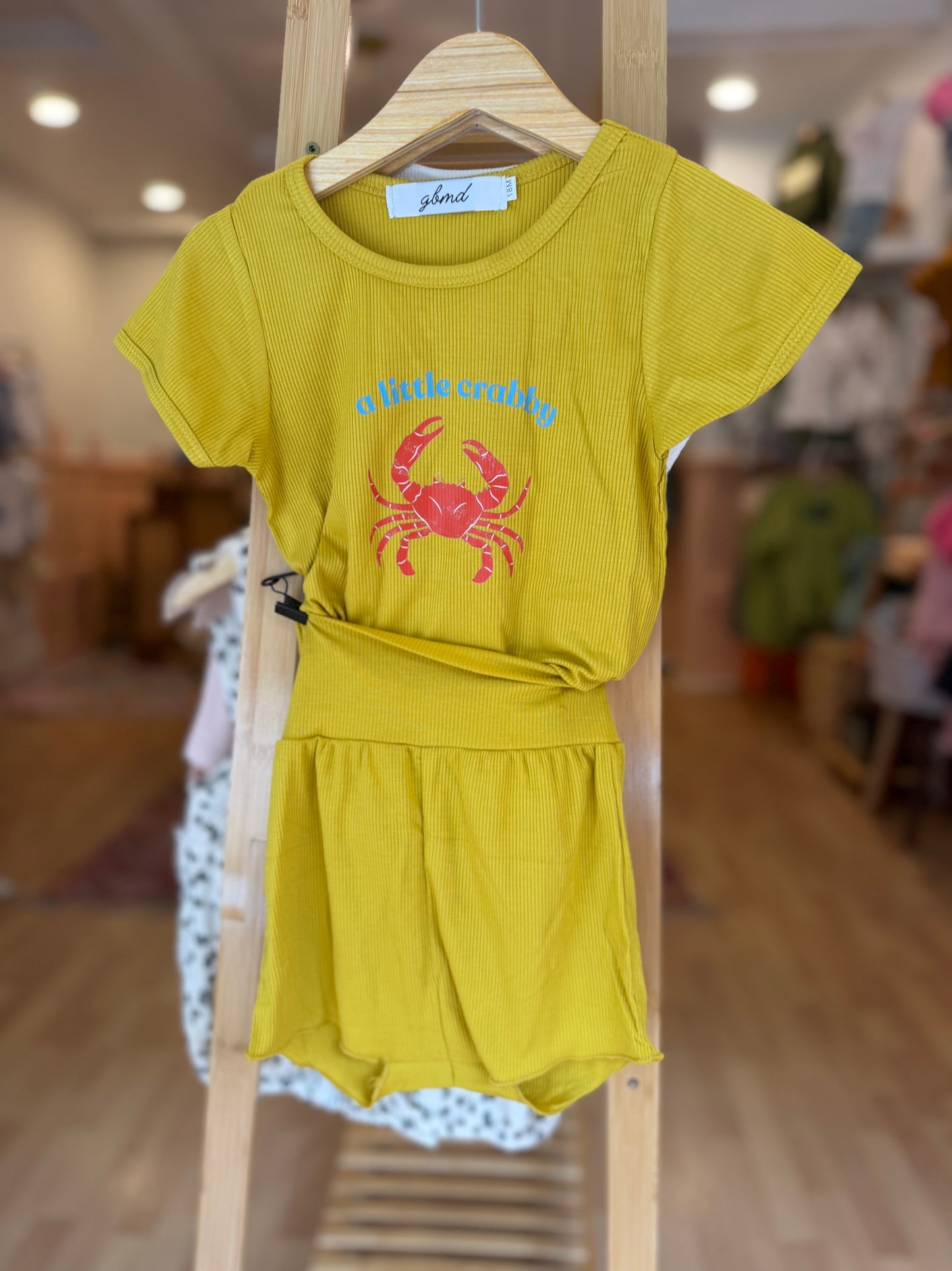 lime green shorts set 🦀