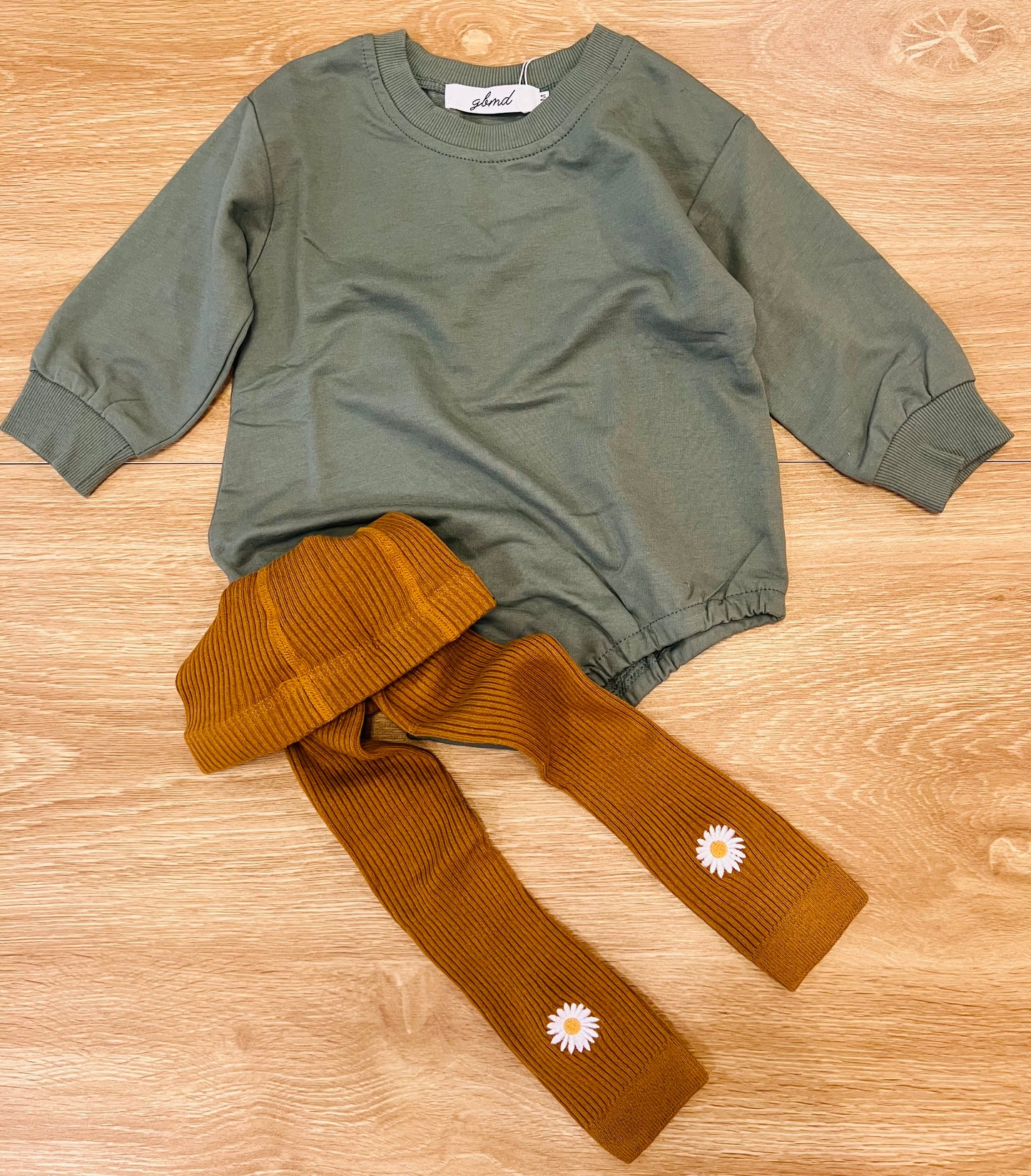 green giggles romper