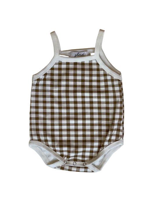 checker sling romper