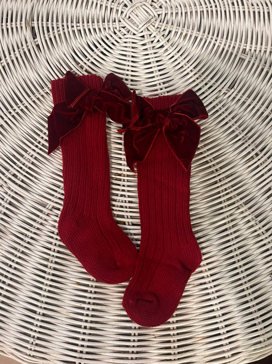 red holiday socks