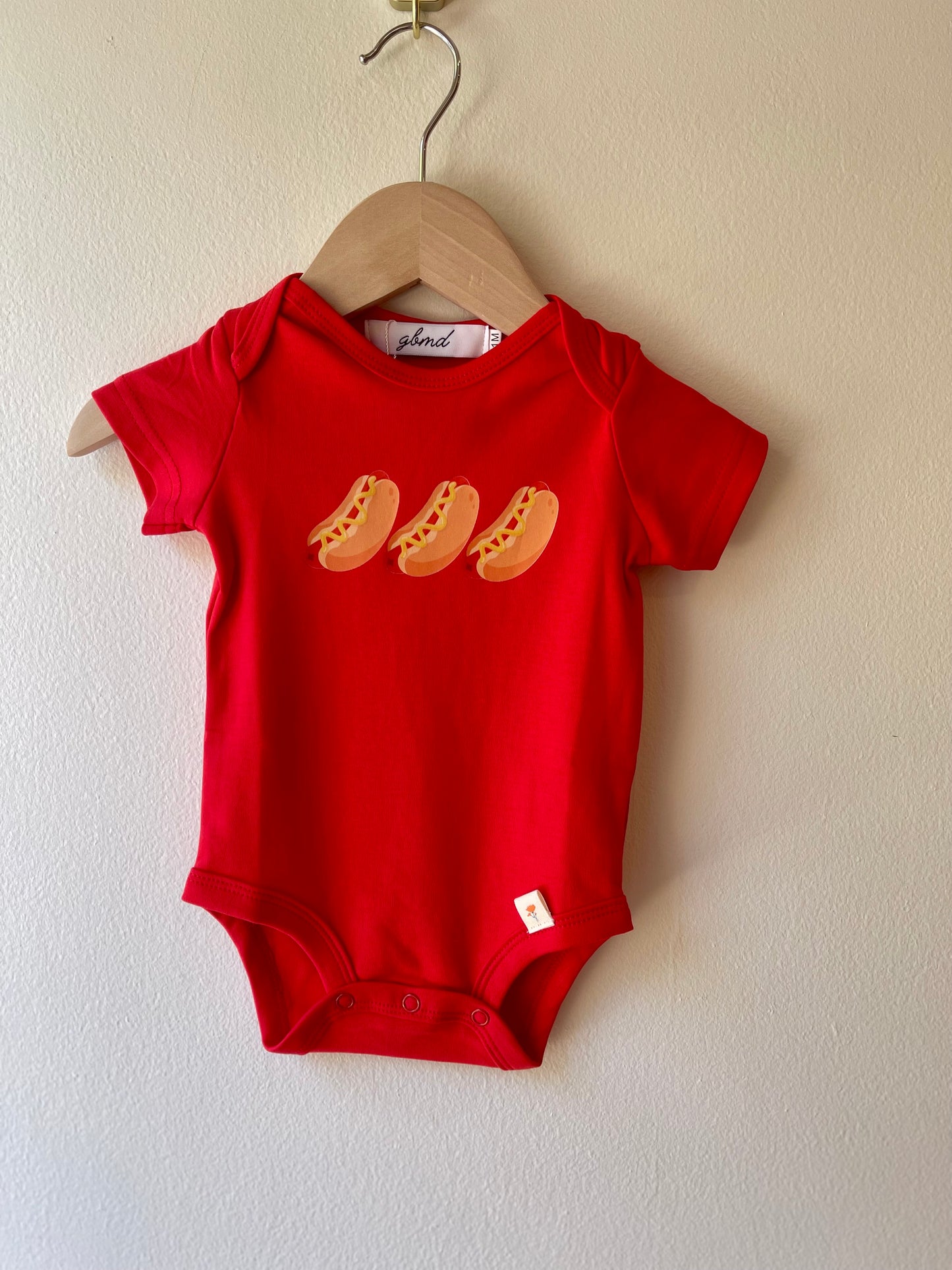 hotdog baseball onesies