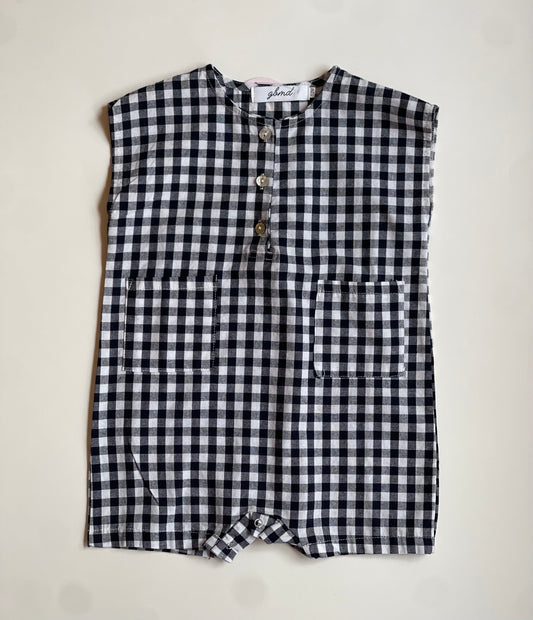 Black white check romp