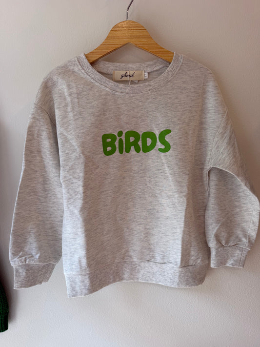 birds grey sweatshirt