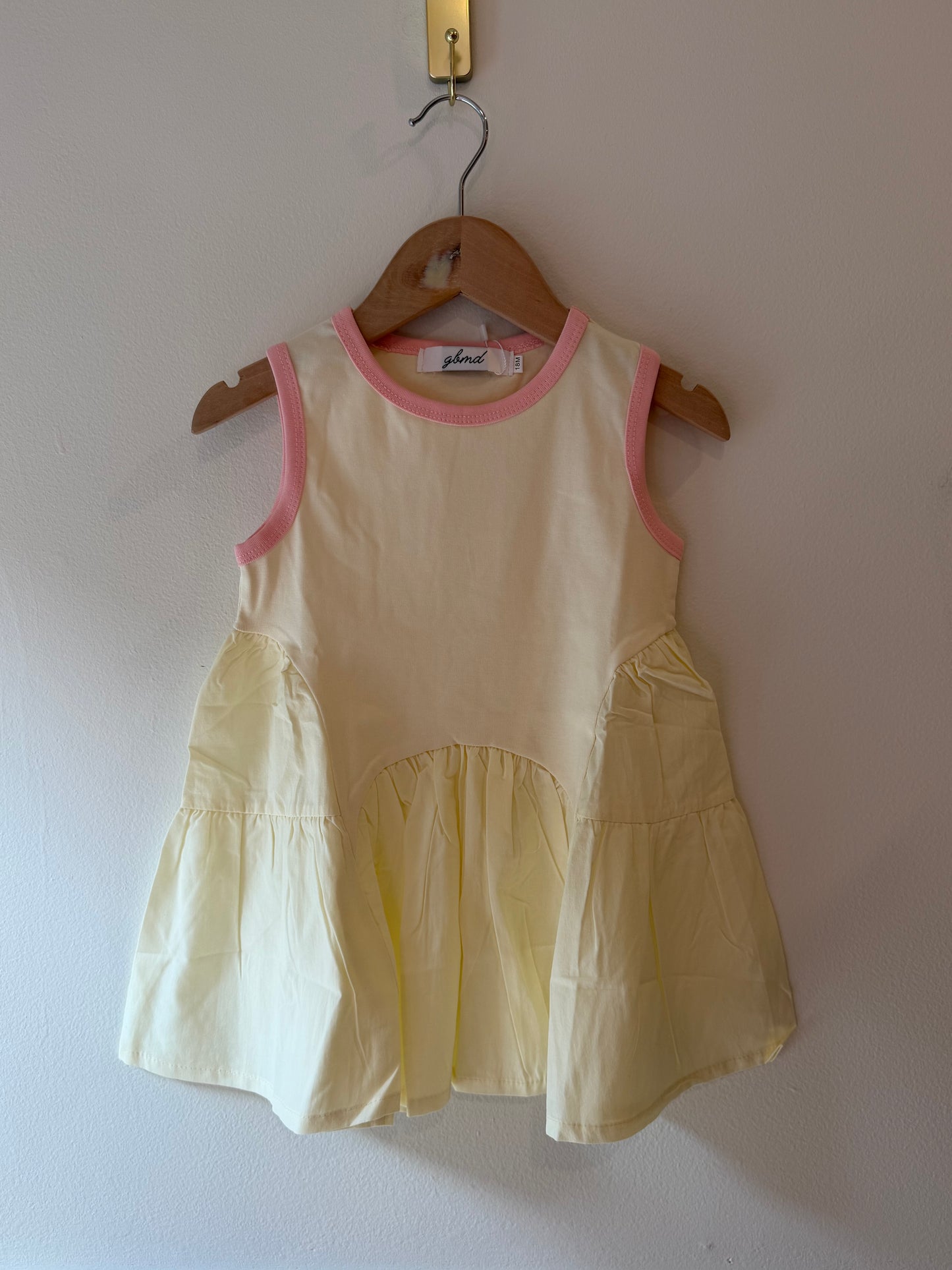 cream flowy dress